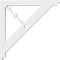 Ekena Millwork Artisan Architectural Grade PVC Bracket, 5/8"W X 10"D X 10"H BKTP01X10X10AR - alternate 3